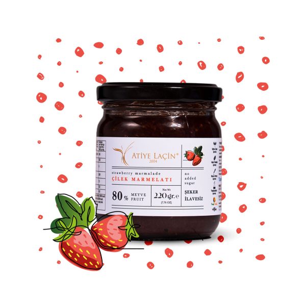 Strawberry Marmalade 220 gr Sugarless