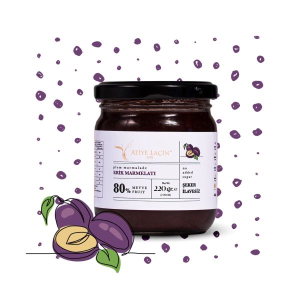 Plum Marmalade 220 gr Sugarless