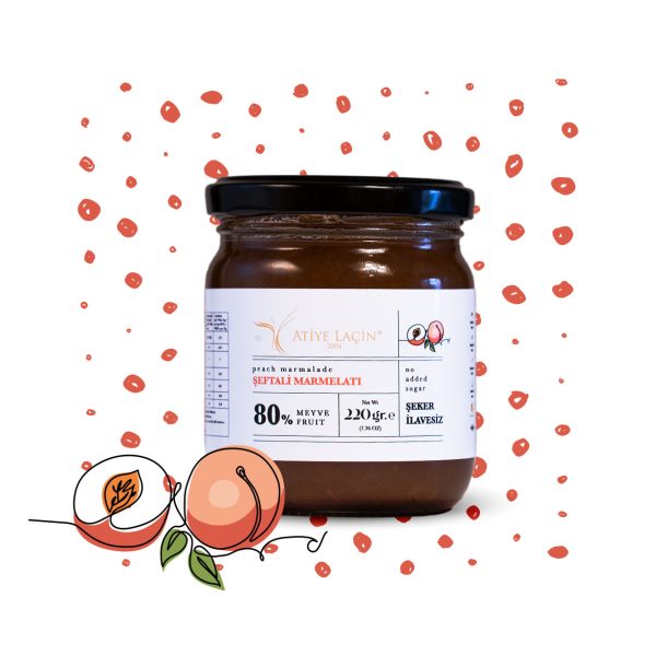 Peach Marmalade 220 gr Sugarless