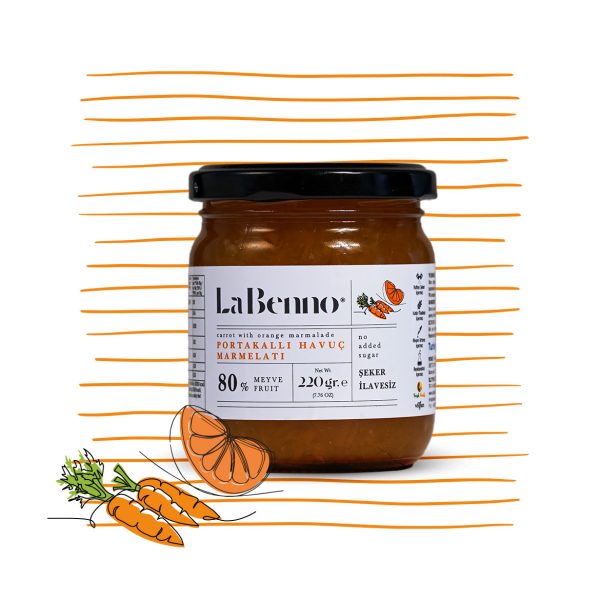 Carrot with Orange Marmalade 220 gr